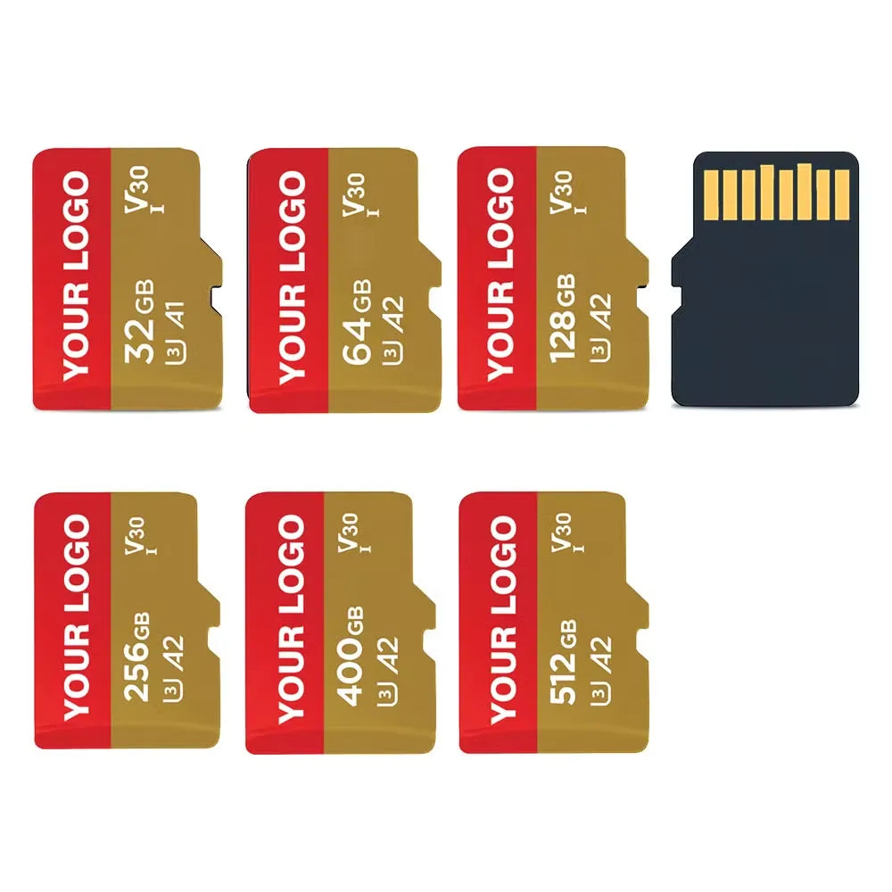 Micro SD Cards | 16GB 32GB 64GB 128GB 256GB | 500 Pieces Bulk Set