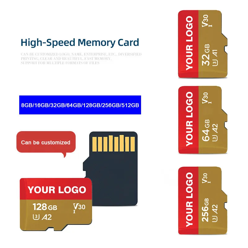 Micro SD Cards | 16GB 32GB 64GB 128GB 256GB | 500 Pieces Bulk Set